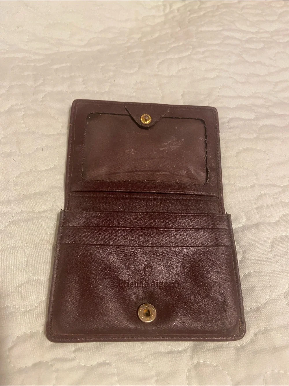 Eitenne aginer vintage card case